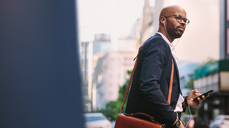 Senior professional in the city 