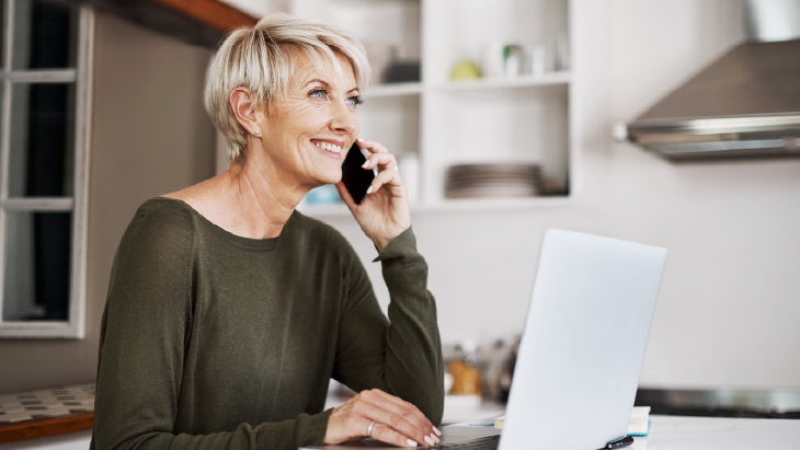 Female professional working from home 
